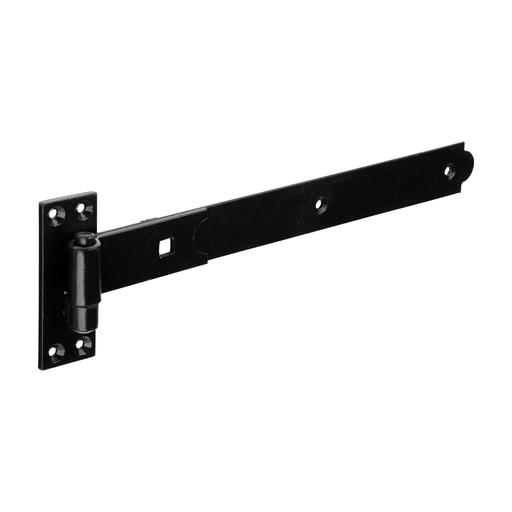 TIMCO Pair Of Straight Band & Hook On Plates - Black (350mm, Plain Bag of 1)