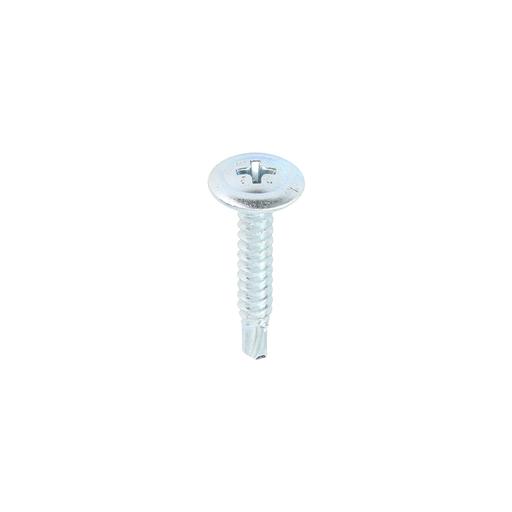 TIMCO Metal Construction Sheet & Framing Screws - PH - Wafer - Self-Drilling - Zinc (4.2 x 25, Box of 1000)