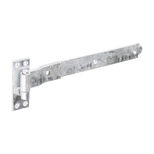 TIMCO Pair Of Cranked Band & Hook On Plates - Hot Dipped Galvanised (350mm, Plain Bag of 1)