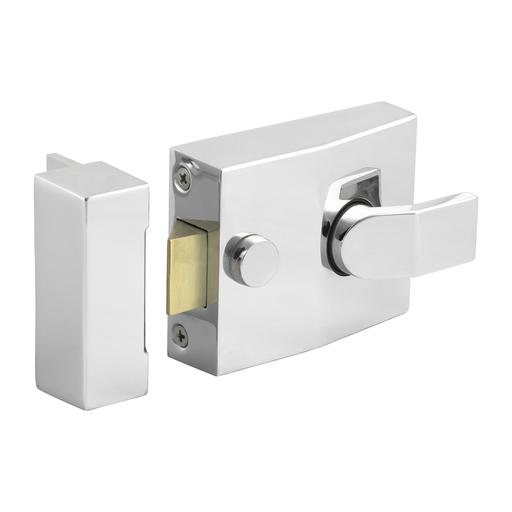 TIMCO Nightlatch - Chrome (94 case / 60 backset, Box of 1)