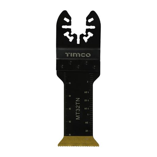 TIMCO Long Life Multi-Tool Blade - Straight - For Wood/Metal (32mm, Blister Pack of 1)