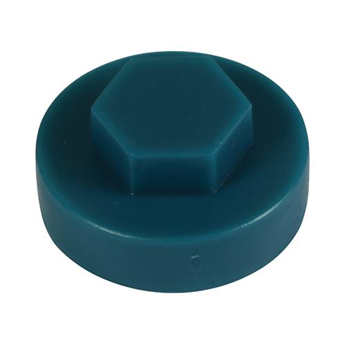TIMCO Hex Head Cover Caps - Ocean Blue (19mm, Bag of 1000)