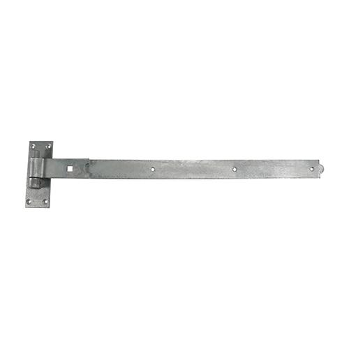 TIMCO Pair Of Straight Band & Hook On Plates - Hot Dipped Galvanised (900mm, Plain Bag of 1)