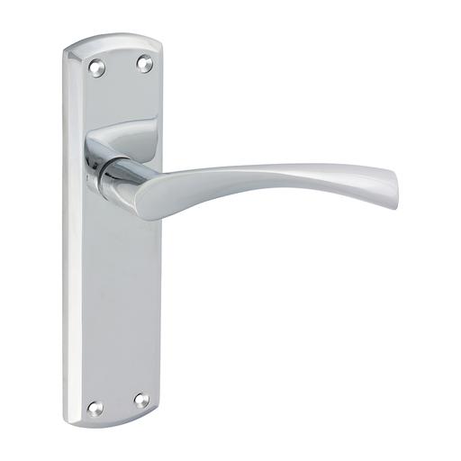 TIMCO Zeta Latch Handles - Polished Chrome (175 x 45, Blister Pack of 1)