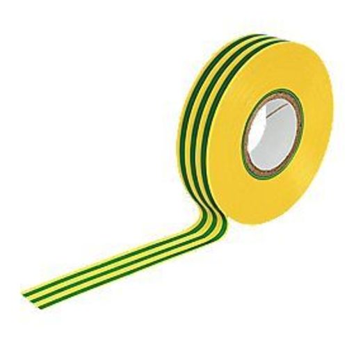 Insulation Tape, Green & Yellow, 19 mm, 33 m