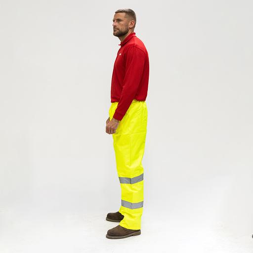 TIMCO Hi-Visibility Elasticated Waist Trousers - Yellow (X Large, Bag of 1)