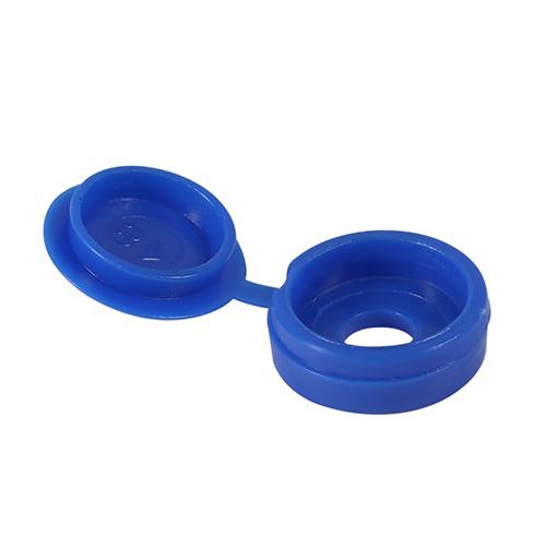 TIMCO Hinged Screw Caps - Small - Blue (To fit 3.0 to 4.5 Screw, TIMpac of 100)