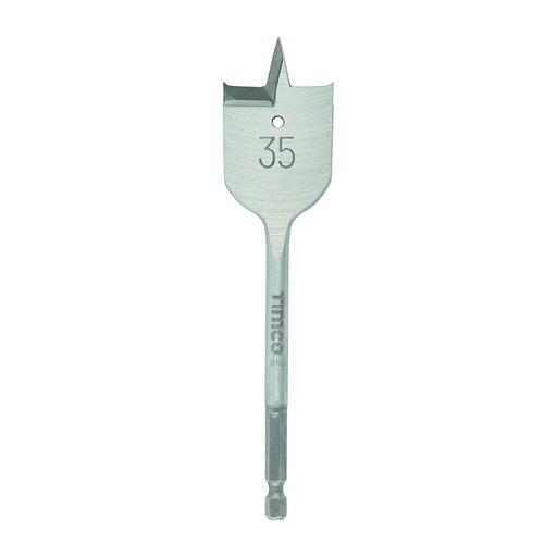 TIMCO Flat Wood Bit (35.0 x 152, Blister Pack of 1)