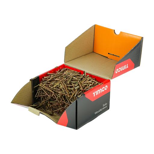 TIMCO Solo Chipboard & Woodscrews - Industry Pack - PZ - Double Countersunk - Yellow (5.0 x 70, Box of 1000)