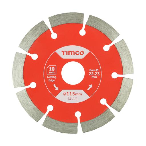 TIMCO General Purpose Diamond Blade - Segmented (115 x 22.2, Box of 1)