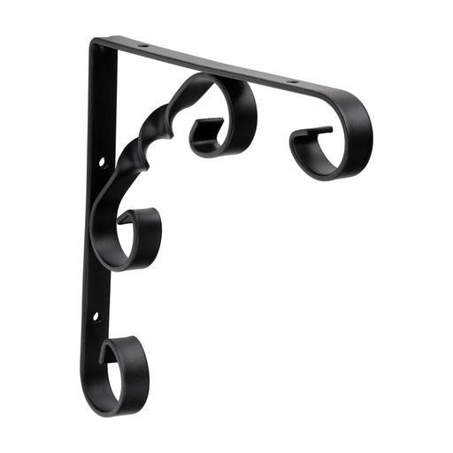 TIMCO Scroll Bracket - Black (6 x 6, Unit of 1)