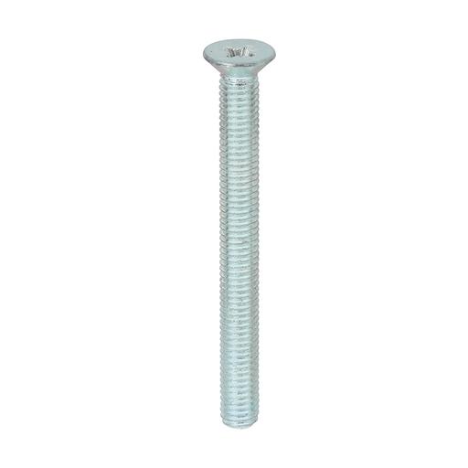 TIMCO Metric Threaded Machine Screws - PZ - Countersunk - Zinc (M5 x 50, Box of 100)