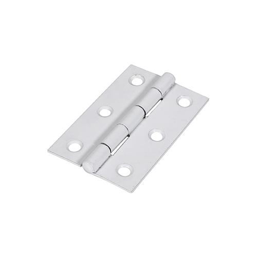 TIMCO Plain Butt Hinge - Fixed Pin (1838) - White (75 x 50, Plain Bag of 1)