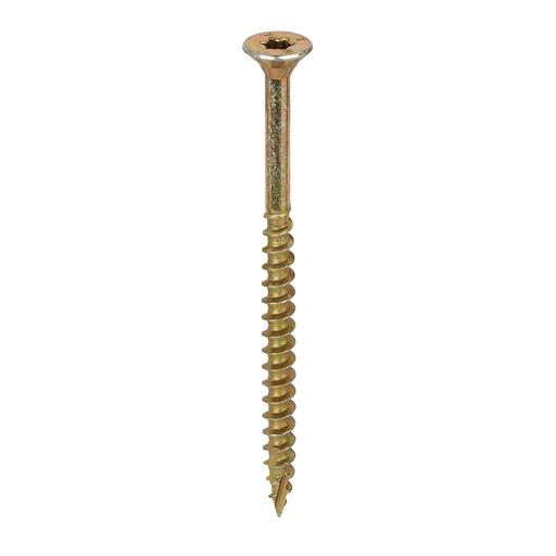 TIMCO C2 Clamp-Fix - TX - Double Countersunk With Ribs - Twin-Cut - Yellow (6.0 x 90, Box of 100)