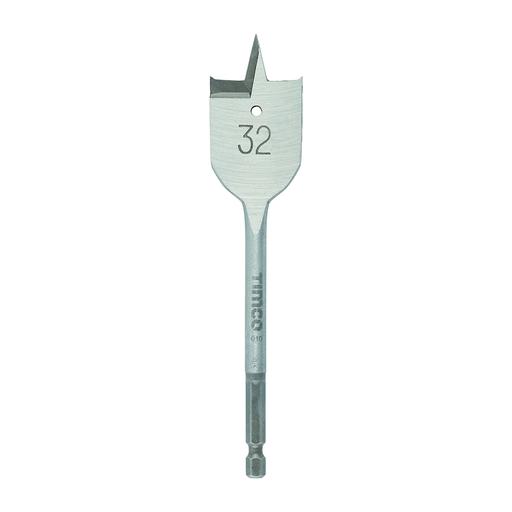 TIMCO Flat Wood Bit (32.0 x 152, Blister Pack of 1)