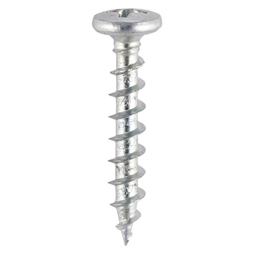 TIMCO Window Fabrication Screws - Friction Stay - Shallow Pan Countersunk - PH - Single Thread - Gimlet Point - Zinc (4.3 x 20, Box of 1000)