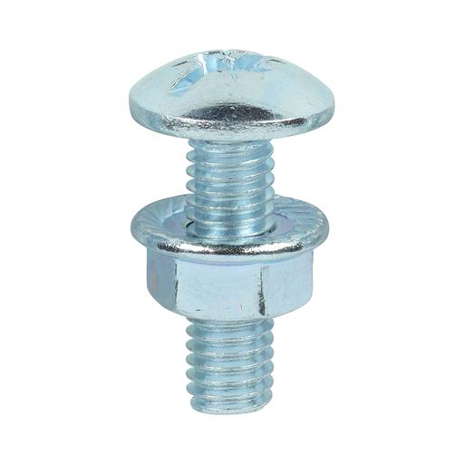 TIMCO Cable Tray Bolts With Flange Nuts - Zinc (M6 x 20, Box of 200)