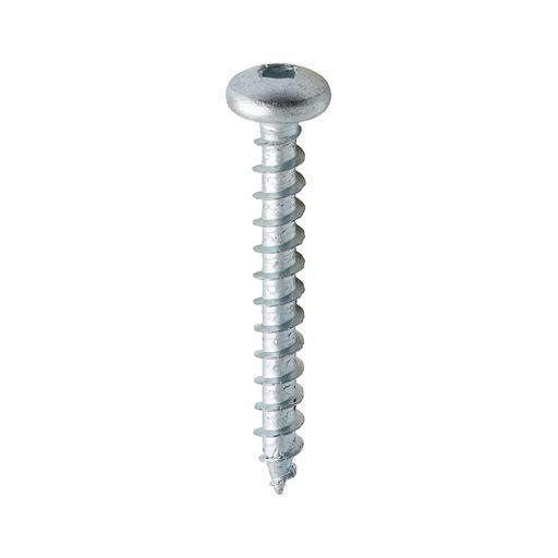 TIMCO Solo Chipboard & Woodscrews - Sq - Pan - Zinc (5.0 x 40, Box of 200)