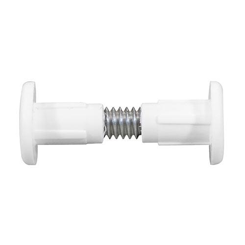 TIMCO Plastic Cabinet Connector Bolts - White (28mm, TIMpac of 4)