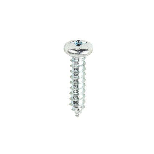 TIMCO Self-Tapping Screws - PZ - Pan - Zinc (4 x 1/2, Box of 200)