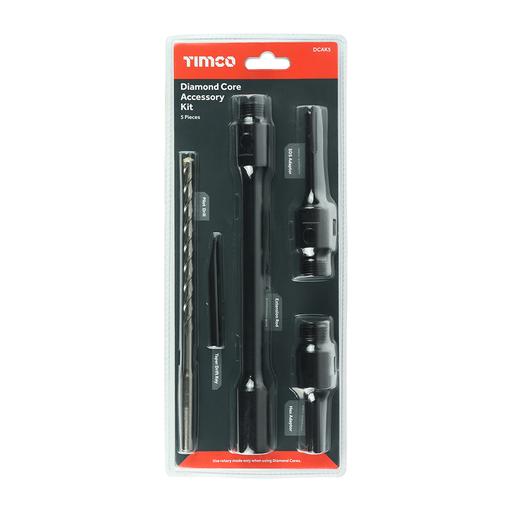 TIMCO Dry Diamond Core Accessory Kit (5pcs, Blister Pack of 5)