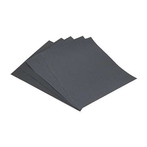 TIMCO Wet & Dry Sanding Sheets - Mixed - Black (230 x 280mm (180/320), Pack of 5)