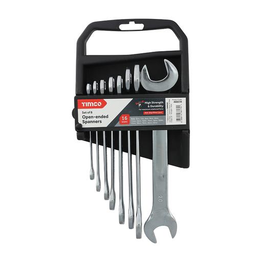 TIMCO Spanner Set - Open-Ended (8pcs, Pack of 8)