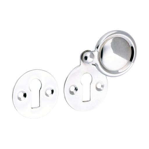 TIMCO Pair Of Traditional Pattern Escutcheon - Polished Chrome (32mm, Bag of 1)