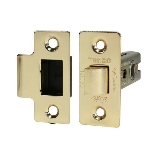 TIMCO Tubular Latch - Electro Brass (67 case / 45 backset, TIMbag of 1)