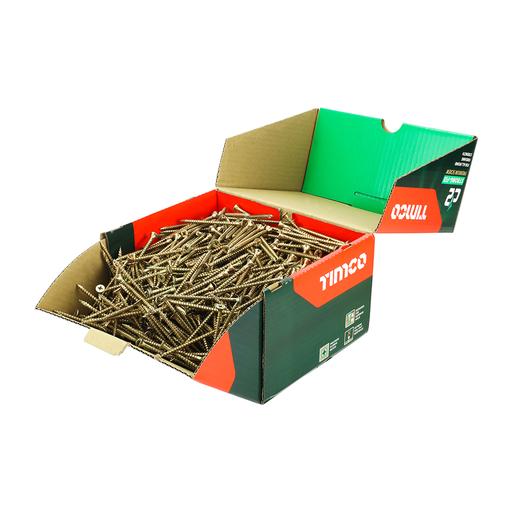 TIMCO C2 Strong-Fix - PZ - Double Countersunk - Twin-Cut - Yellow (5.0 x 80, Box of 1000)