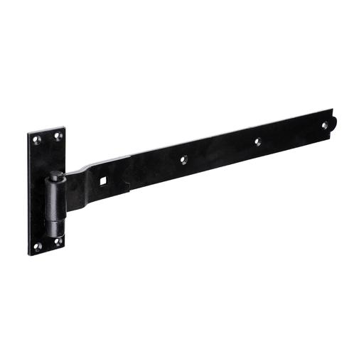 TIMCO Pair Of Cranked Band & Hook On Plates - Black (500mm, Plain Bag of 1)