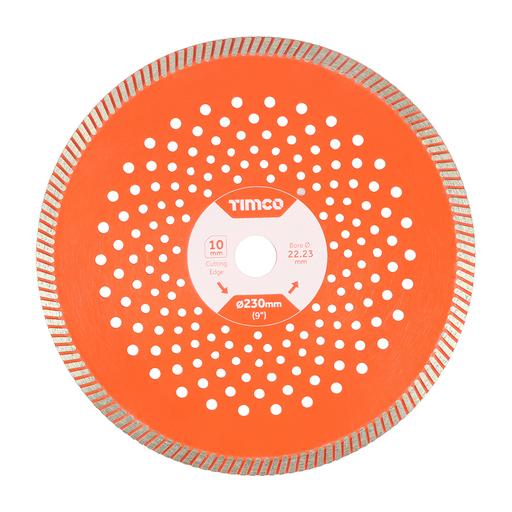 TIMCO Premium Diamond Blade - Turbo Continuous (230 x 22.2, Box of 1)