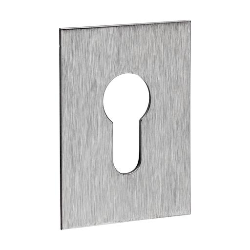 TIMCO Euro Profile Self-Adhesive Escutcheon - Oblong - Satin Stainless Steel (65 x 47, Bag of 1)
