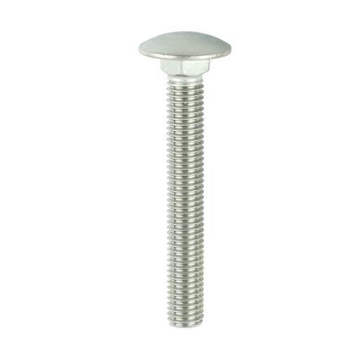 TIMCO Carriage Bolts - A2 Stainless Steel (M10 x 75, Bag of 5)