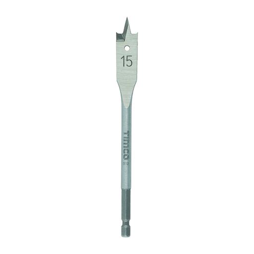 TIMCO Flat Wood Bit (15.0 x 152, Blister Pack of 1)