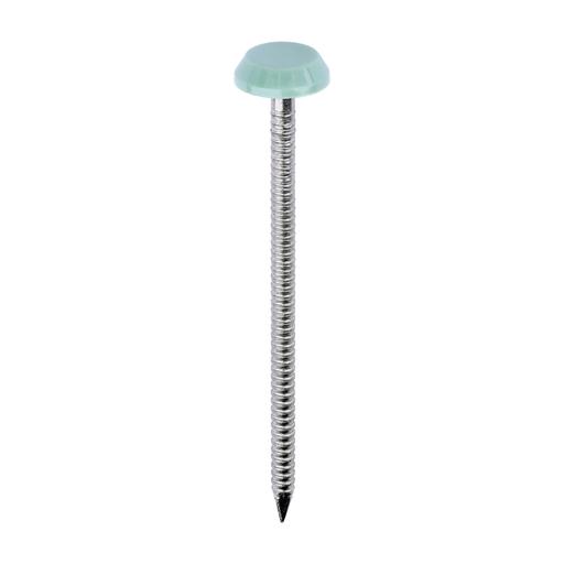 TIMCO Polymer Headed Nails - A4 Stainless Steel - Chartwell Green (65mm, Box of 100)