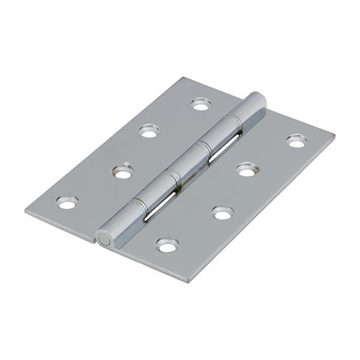 TIMCO Double Steel Washered Butt Hinge - Solid Brass - Polished Chrome (102 x 67, TIMbag of 1)