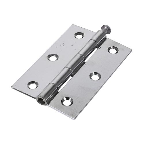 TIMCO Plain Butt Hinge - Loose Pin (1840) - Polished Chrome (90 x 60, Plain Bag of 1)