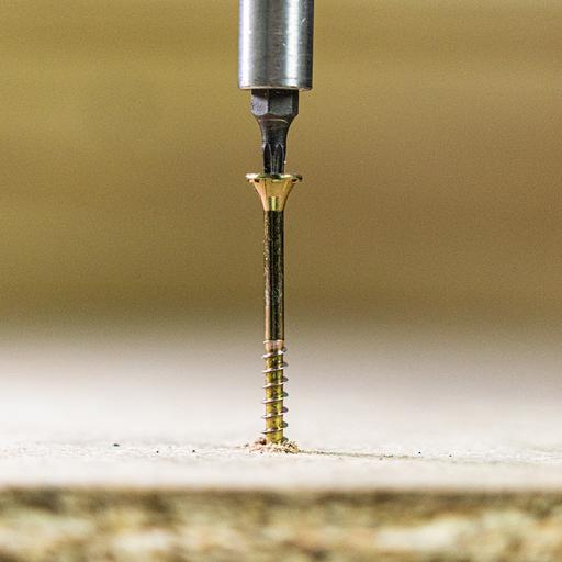 TIMco C2 Flooring & MDF Screws - TX - Reduced Countersunk - Yellow 4.2x55mm