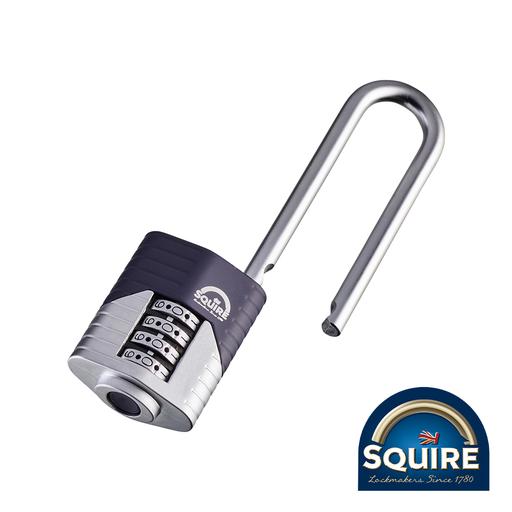 TIMCO Vulcan Combination Padlock - Boron 2.5 Long Shackle - Vulcan Combi 40/2.5 (40mm, Blister Pack of 1)