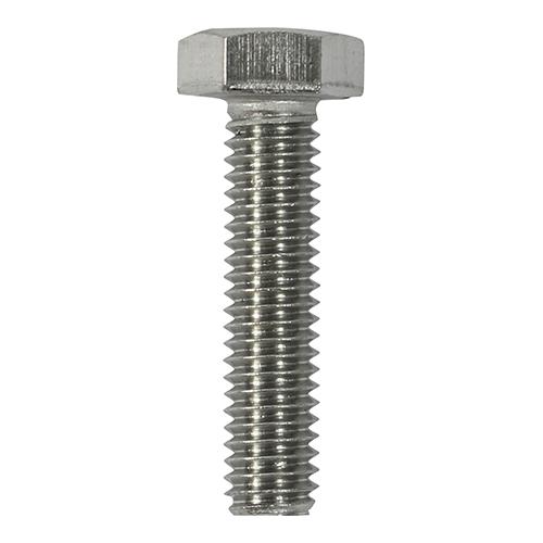 TIMCO Hex Set Screws - A2 Stainless Steel (M8 x 25, Bag of 10)