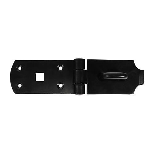 TIMCO Secure Bolt On Hasp & Staple - Heavy Duty - Black (8, Plain Bag of 1)