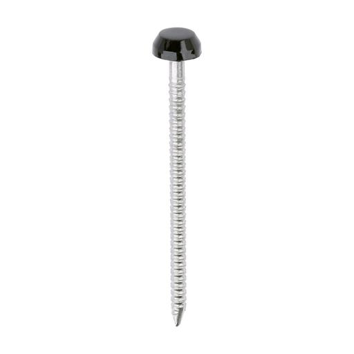 TIMCO Polymer Headed Pins - A4 Stainless Steel - Black (40mm, Box of 250)