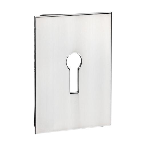 TIMCO Lock Profile Self-Adhesive Escutcheon - Oblong - Polished Stainless Steel (65 x 47, Bag of 1)