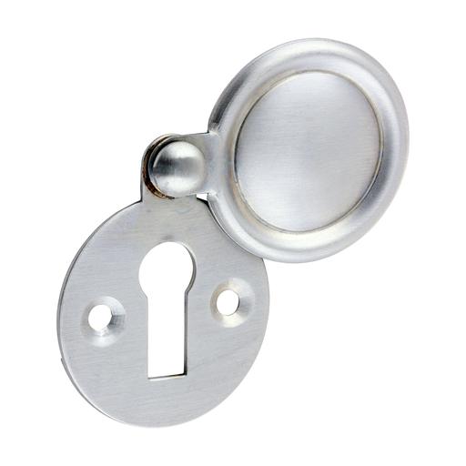 TIMCO Pair Of Traditional Pattern Escutcheon - Satin Chrome (32mm, TIMpac of 1)