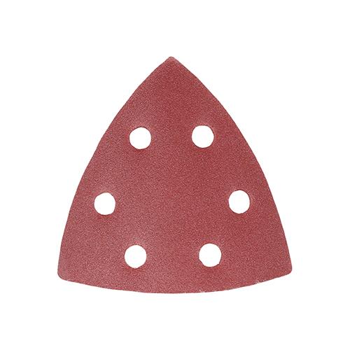 TIMCO Delta Sanding Pads - 240 Grit - Red (95 x 95mm, Pack of 5)