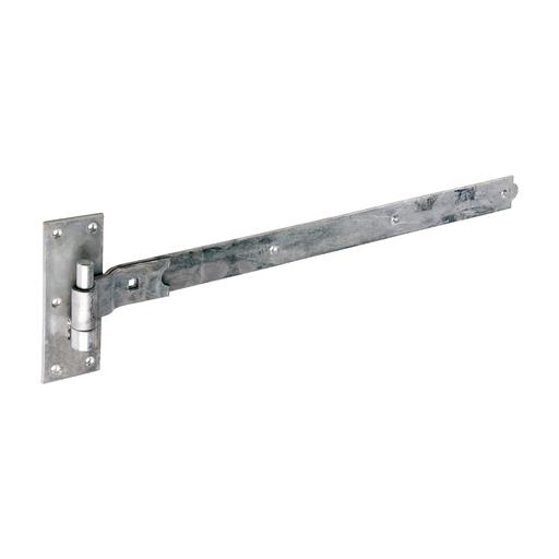 TIMCO Pair Of Cranked Band & Hook On Plates - Hot Dipped Galvanised (750mm, Plain Bag of 1)