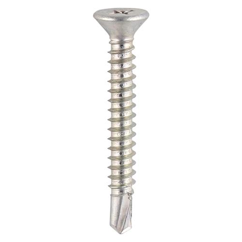 TIMCO Window Fabrication Screws - Countersunk - PH - Self-Tapping - Self-Drilling Point - Zinc (4.8 x 45, Box of 500)