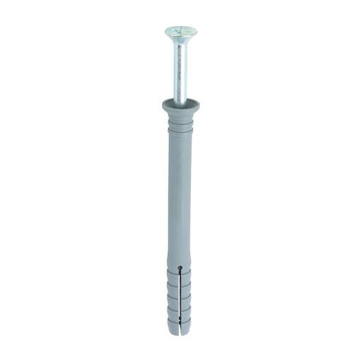 TIMCO Nylon Hammer Fixings - PZ - Zinc (6.0 x 60, TIMbag of 100)