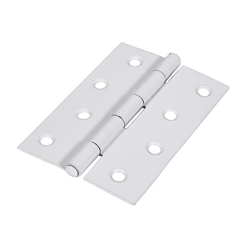 TIMCO Plain Butt Hinge - Fixed Pin (1838) - White (100 x 70, Plain Bag of 1)